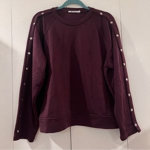 Alexander Wang Terry Snap Pullover